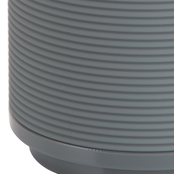 Soft Touch Grey Plastic Wastebasket