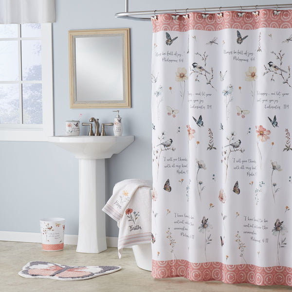 Inspire Fabric Shower Curtain, Multicolor, 70" x 72"