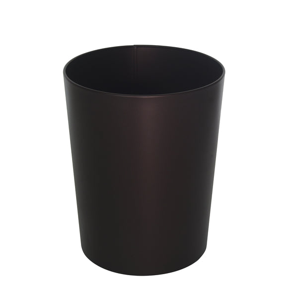 Metal Wastebasket, Bronze