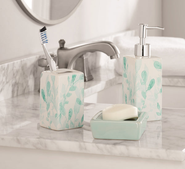 17-Piece Bathroom Set, Eucalyptus
