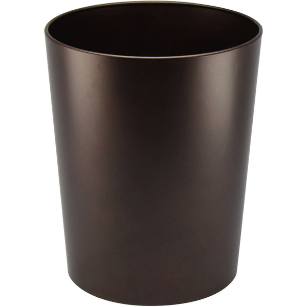 Metal Wastebasket, Bronze