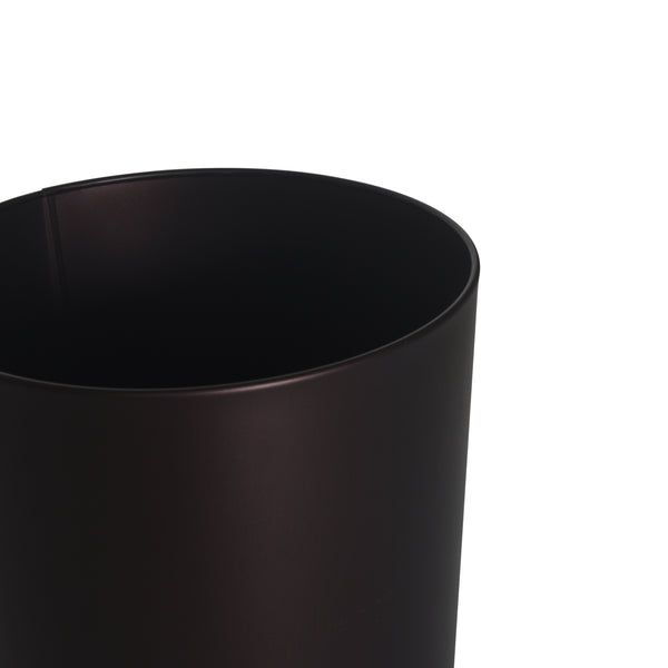 Metal Wastebasket, Bronze